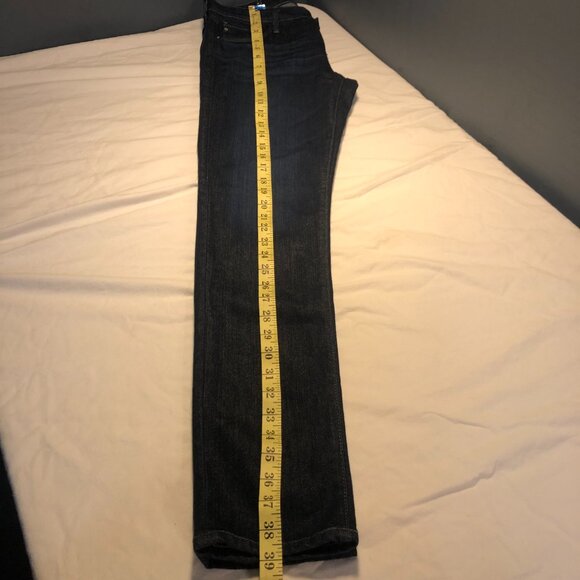 AG Adriano Goldschmied The Stilt Cigarette Leg dark jeans. Size 28R - Picture 5 of 6